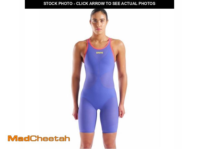 Lot 74-14423413 - ARENA Powerskin Carbon Air2 Kneeskin Open Back Women's Racing Swimsuit Eclipse Glare Full Body Short...
