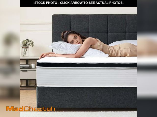 Lot 74-12782854 - Full Mattress, 12 Inch Pocket Spring Hybrid Mattress with Motion Isolation and Pressure Relief, in a...