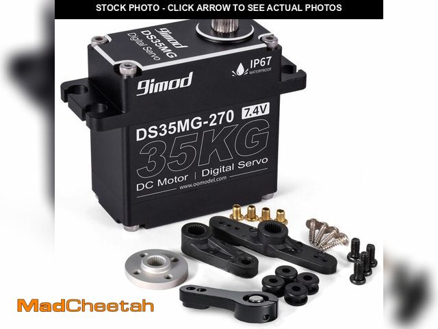 Lot 74-14205390 - 35KG Waterproof High Torque Servo 7.4V Coreless RC Steering Servo Motors Metal Gear Digital Servo fo...