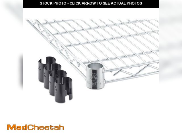 Lot 74-12854933 - TRINITY 36 in. W x 18 in. D Individual Chrome Color NSF Wire Shelf - UNUSED