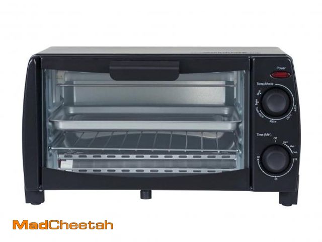 Lot 74-12537511 - Mainstays 4 Slice Toaster Oven, Black - UNUSED
