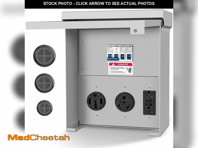 Lot 74-12769379 - Gravimorph Temporary Power Outlet Panel,Rv Electrical Panel,50 30 20 amp rv Power Outlet Box,Prewire...