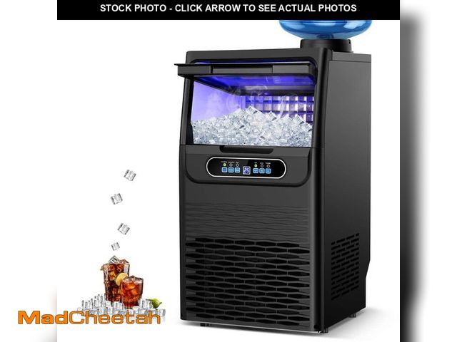 Lot 74-12638584 - Gilati 13.5 in. 90 lbs./24H Half Size Cube Commercial Built-in/Freestanding Ice Maker with 12 lbs. S...
