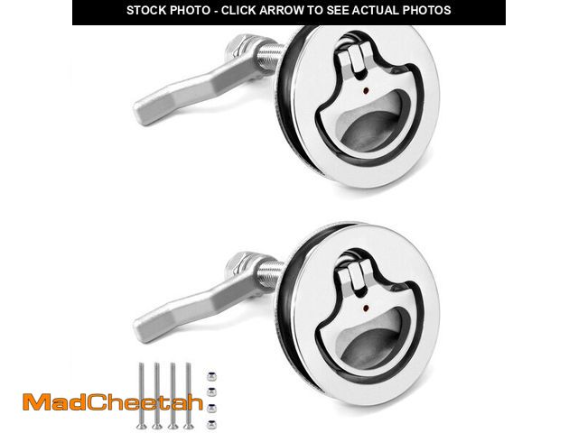 Lot 74-12441390 - QWORK Boat Cam Latch, 2 Pack Marine 316 Stainless Steel Marine Boat Floor Buckle Hatch Latch, Flush ...