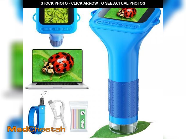 Lot 74-12440335 - Odatay Microscope for Kids with 12 Slides, 100X-1000X 1080P Digital Handheld Kids Microscope, Mini P...