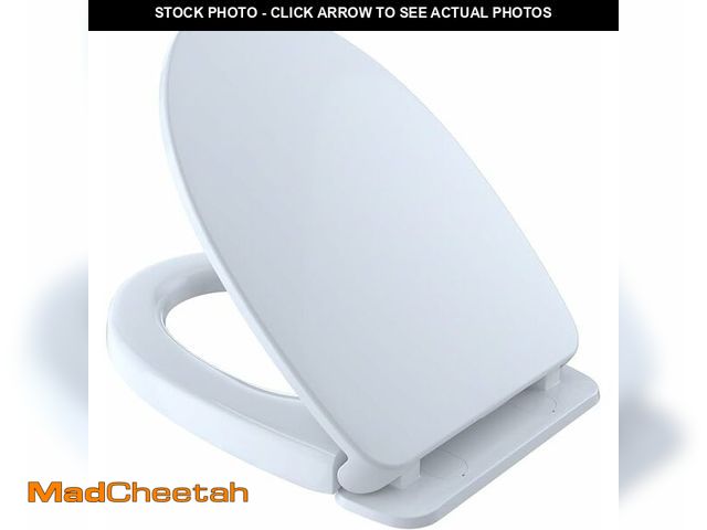 Lot 74-14611764 - TOTO SoftClose Slow Close Elongated Toilet Seat and Lid, Cotton White - SS124#01 - UNUSED
