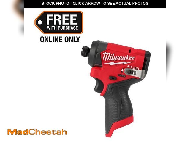 Lot 74-12796635 - Milwaukee M12 FUEL 12V Lithium-Ion Brushless Cordless 1/4 in. Hex Impact Driver (Tool-Only) - UNUSED