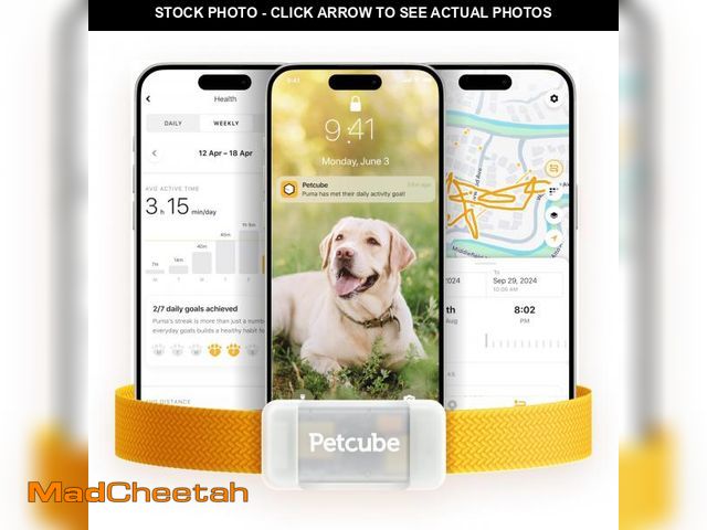 Lot 74-12440840 - Petcube GPS Tracker for Dogs | Pet GPS Location Tracker with Escape Alerts and Virtual Fences, Activ...