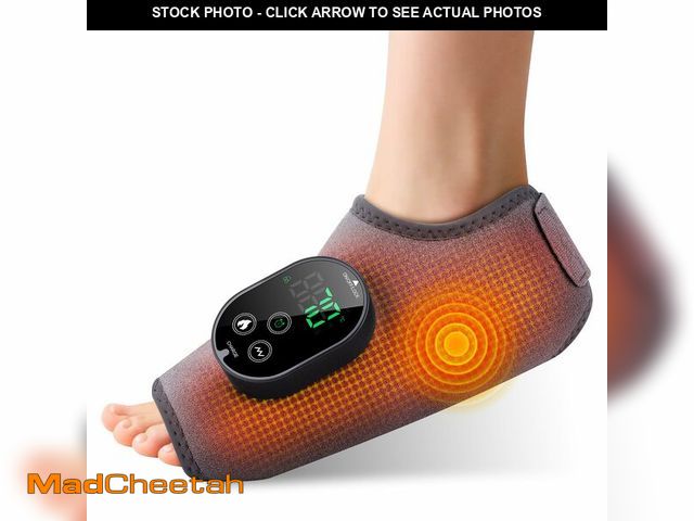Lot 74-14482767 - WoloyHeatie Cordless Foot Massager for Neuropathy, 3000mAh Rechargeable Ankle Heating Pad with Massa...