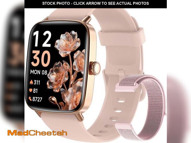 Lot 74-12326282 - Fitpolo Smart Watch for Women, Stainless Steel Bezel Fitness Tracker (Make/Answer Calls), IP68 Water...