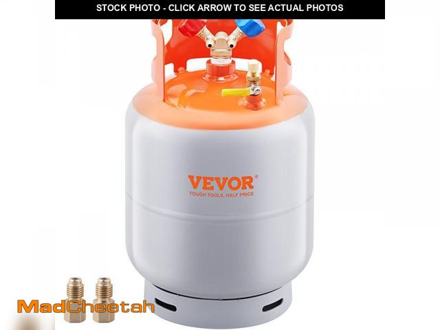 Lot 74-12289219 - *SEE DETAILS* VEVOR Refrigerant Recovery Reclaim 30 LBS Cylinder Tank 400 PSI Liquid Y Valve *SEE DE...