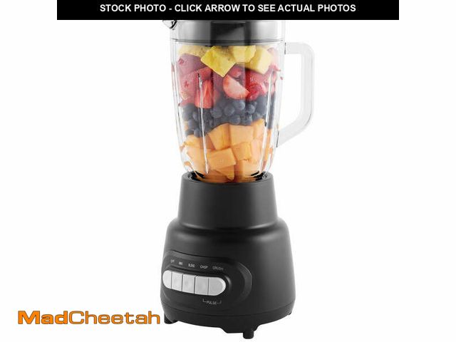 Lot 74-12859134 - Mainstays Glass Jar 5 Speed Blender with 6-Cup Jar (48Oz) Capacity,New - USED