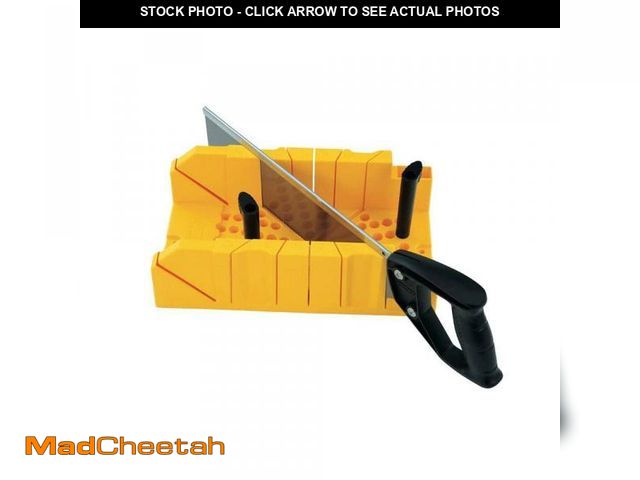 Lot 74-12411654 - Stanley 14.5 in. Deluxe Clamping Miter Box with 14 in. Saw - UNUSED