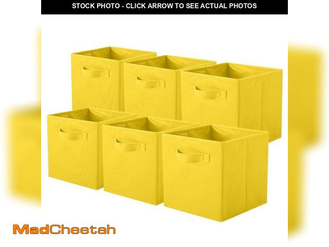 Lot 74-12442176 - ShellKingdom Storage Bins, Foldable Fabric Storage Cubes and Cloth Storage Organizer Drawer for Clos...