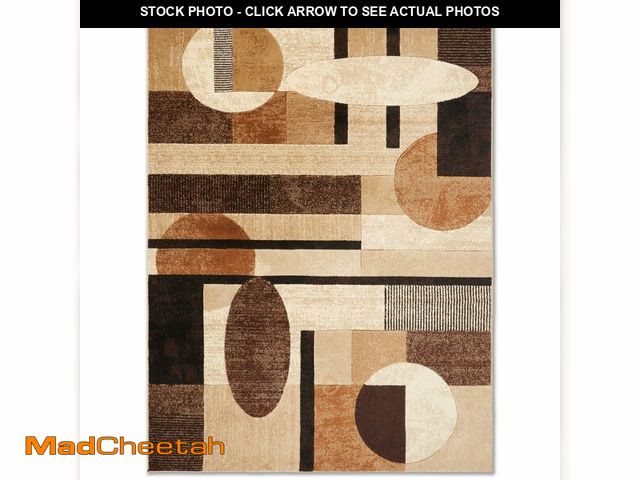 Lot 74-14074384 - Home Dynamix Jasmine Modern Area Rug, Abstract Brown/Beige 9'2"x12'5" - UNUSED