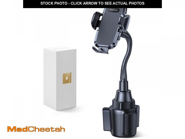 Lot 74-11553658 - Miracase Cup Holder Phone Mount - Universal Gooseneck Adjustable Car Cell Phone Mount for iPhone, Sa...