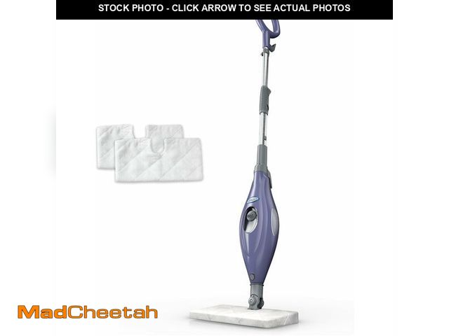 Lot 74-13733995 - Shark Steam Pocket Mop with 2 Washable Double-sided Pads, Steam Sanitization, Swivel Steering, Light...