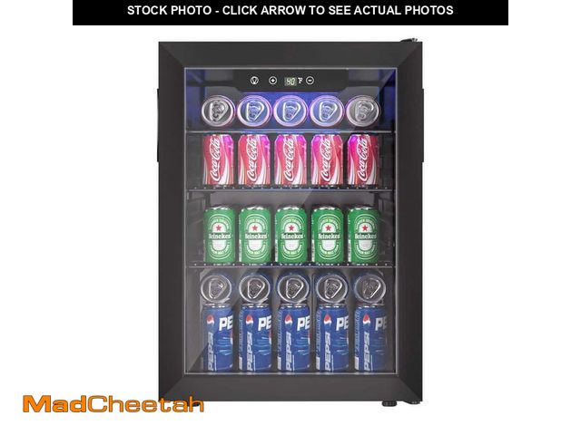 Lot 74-14349874 - SIMZLIFE 18 in. Single Zone 100-Cans Freestanding/Countertop Refrigerator Beverage Cooler Fridge in ...