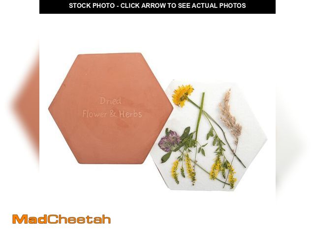 Lot 74-14380286 - Fallen Fruits Flower and Herb Press | Microwaveable Terracotta Heavy Hexagonal Press - USED