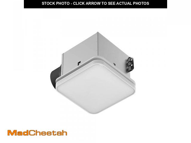 Lot 74-12363952 - Commercial Electric 130 /160 CFM Ceiling Mount Room Side Installation Square Bathroom Exhaust Fan wi...