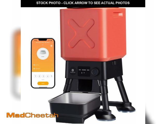 Lot 74-13709183 - Automatic Dog Feeder for Large Dogs, 14L Capacity, Remote Feeding, Anti-Blockage System, Timed Auto ...