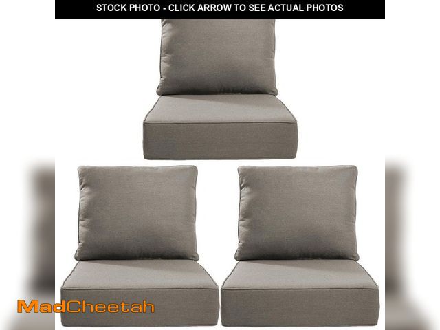 Lot 74-14342613 - Opohoro 24 in. x 24 in. x 6 in. 6-Piece Deep Seating Water &amp; Fade Resistant Outdoor Lounge Chair...
