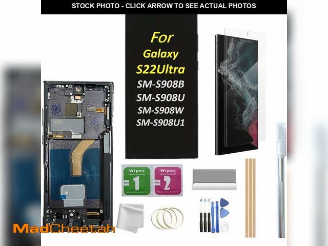 Lot 74-13715022 - Galaxy S22 Ultra LCD Screen with Frame Replacement for Samsung Galaxy S22 Ultra SM-S908B SM-S908U1, ...