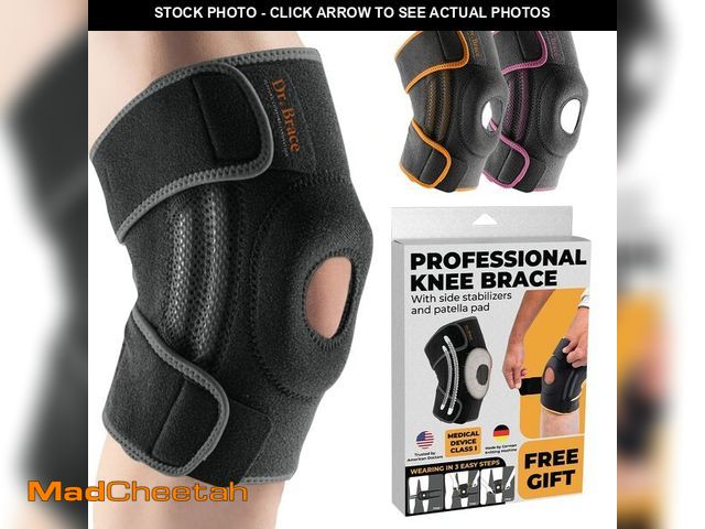 Lot 74-12711279 - DR. BRACE ELITE Knee Brace with Side Stabilizers &amp; Patella Gel Pads for Maximum Knee Pain Suppor...