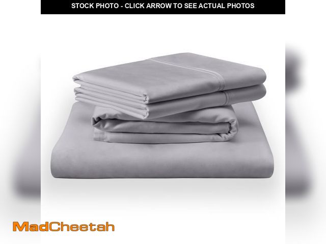 Lot 74-11858583 - TEMPUR Classic Cotton Sheet Set Cool Gray - Queen - UNUSED