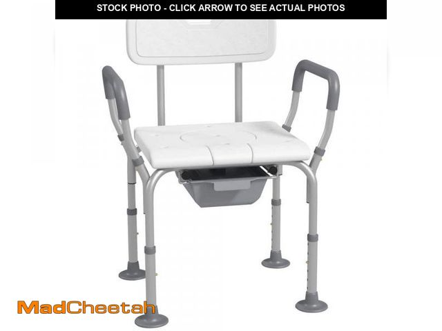 Lot 74-12365204 - HOMCOM 3-in-1 Shower Chair for Seniors and Disabled in White - UNUSED