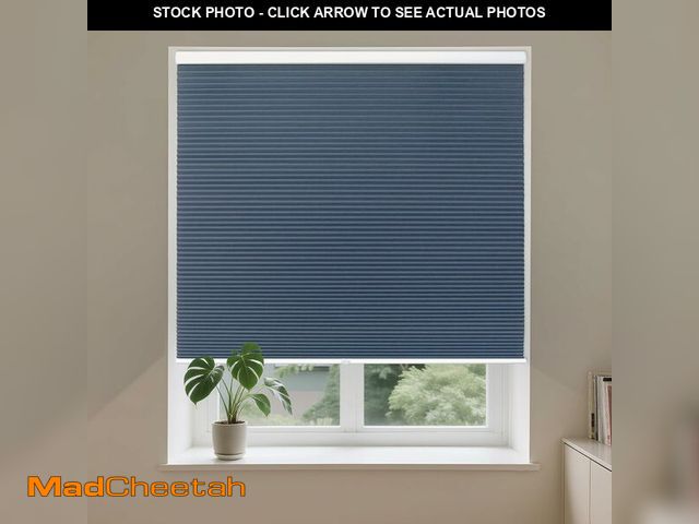 Lot 74-13709112 - Allesin Cellular Shades Cordless Blackout Honeycomb Blinds for Indoor Windows, Thermal Insulated Win...