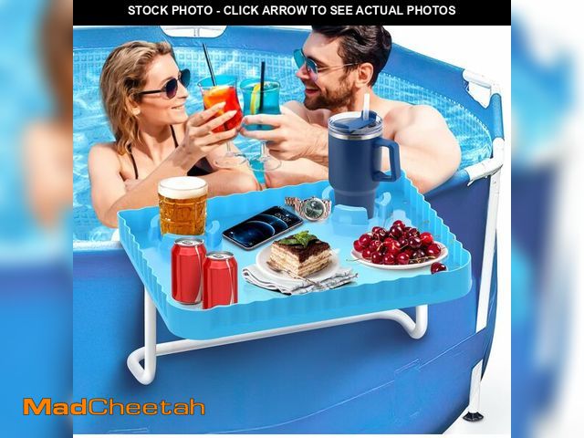Lot 74-14428519 - Lebenwell Pool Bar Side Bar, Swim Up Bar, Designed for Above-Ground Round/Rectangle/Oval Pools, Port...
