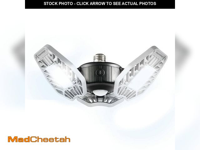 Lot 74-12681331 - BEYOND BRIGHT 7.5 in. x 4.25 in. 6000 Lumens Single Pole Occupancy LED Flush Mount Motion Activated ...