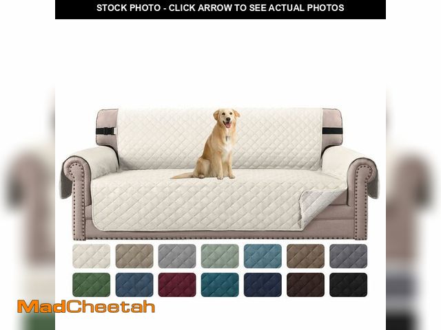 Lot 74-13569787 - H.VERSAILTEX Reversible Couch Cover for 3 Cushion Cover Pet Friendly Sofa Cover for Dog Washable Fur...