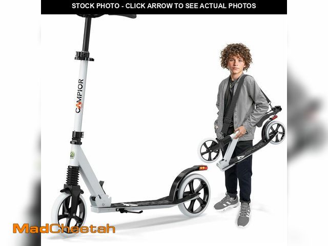 Lot 74-12664162 - Campior Kick Scooter for Ages 6+, for Kids, Teens, and Adults, Max Load 240 LBS, Foldable, 8-inch Bi...