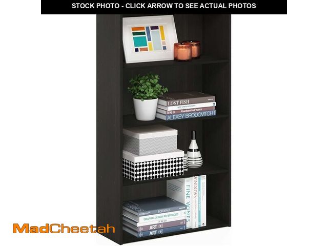 Lot 74-13927071 - Furinno PASIR Book Shelf, 4-Tier Bookshelf, Bookcase with Open Shelf, 9.4 x 23.6 x 41.7, for Living ...