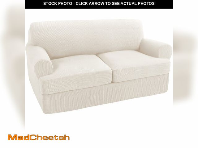 Lot 74-14065664 - Turquoize 3 Piece T Cushion Loveseat Slipcovers Sofa Cover for 2 Cushion Couch Cover Washable Sofa S...
