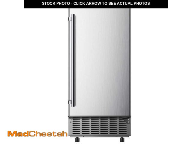 Lot 74-14306870 - SIMZLIFE 15 in. 80 lb./24H Full Size Cubes Undercounter/Built-in Commercial Ice Maker in Stainless S...