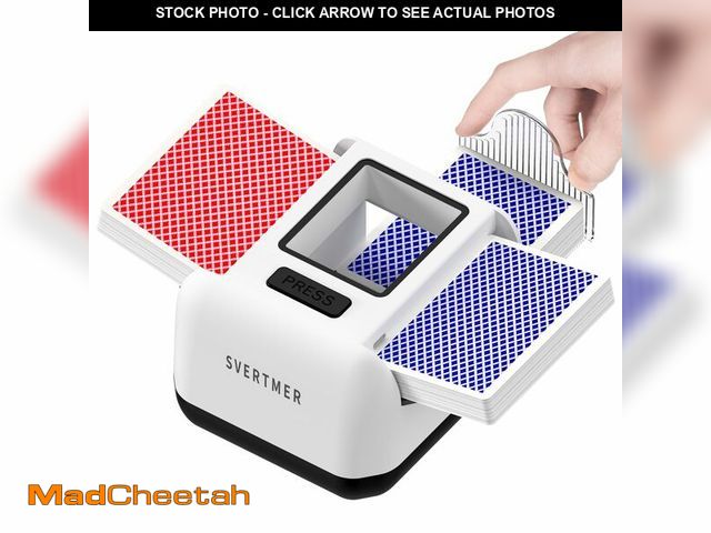 Lot 74-14385591 - Svertmer Automatic Card Shuffler|1-2 Deck Electric Card Shuffle Machine|Portable Rechargeable Batter...