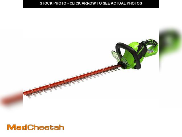 Lot 74-12891363 - Greenworks 80V 26" Brushless Hedge Trimmer with (1) 2Ah Battery &amp; 4Ah Charger 2203902 - UNUSED