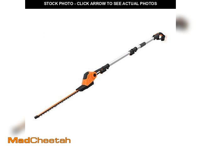 Lot 74-12398752 - WORX WG252.9 20" 20V Cordless Hedge Trimmer, Pole Hedge Trimmer Reaches up to 12 Inches with Extende...
