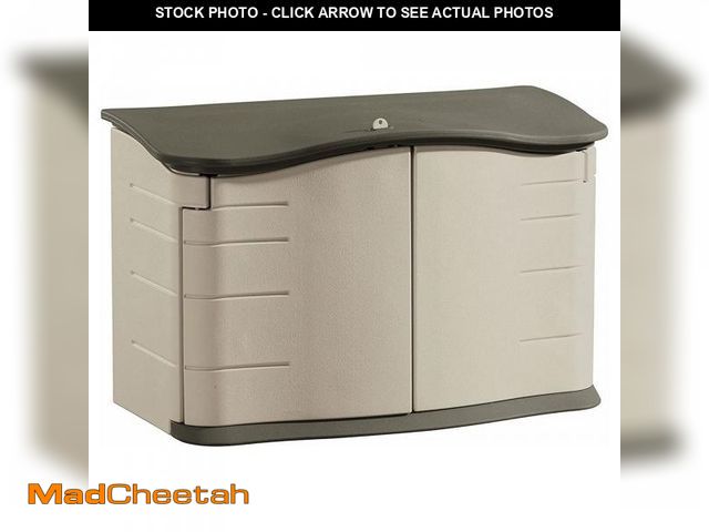 Lot 74-12133867 - (MISSING HARDWARE)Rubbermaid Small Horizontal Resin Outdoor Storage Shed With Floor (4.5 x 3 Ft) Wea...