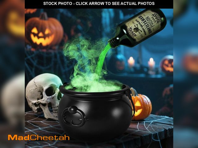 Lot 74-12970527 - Cauldron Halloween Decor Indoor, Halloween Cauldron Decorations with Magic Floating Potion Bottles &...