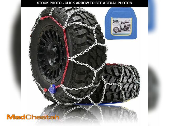 Lot 74-13772413 - Auto Fixing Snow Chains for Pickup Trucks &amp; SUVs, Heavy Duty Tire Chains with Self-Tensioning, Q...