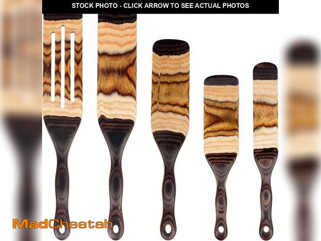 Lot 74-12331993 - Spurtle Set, Wooden Utensils for Cooking, Kitchen Utensils Set, Pakkawood Kitchen Cooking Utensils S...