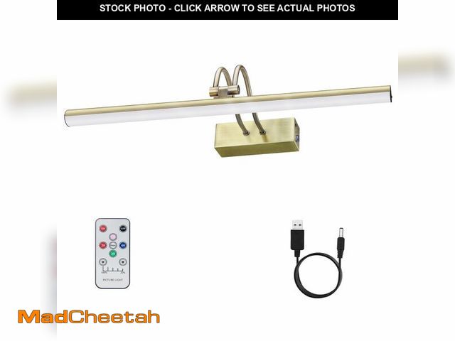 Lot 74-13547614 - RAIFOOLLY Picture Light, Picture Lights for Wall Cordless,16" Picture Lights with Timer and Dimmable...