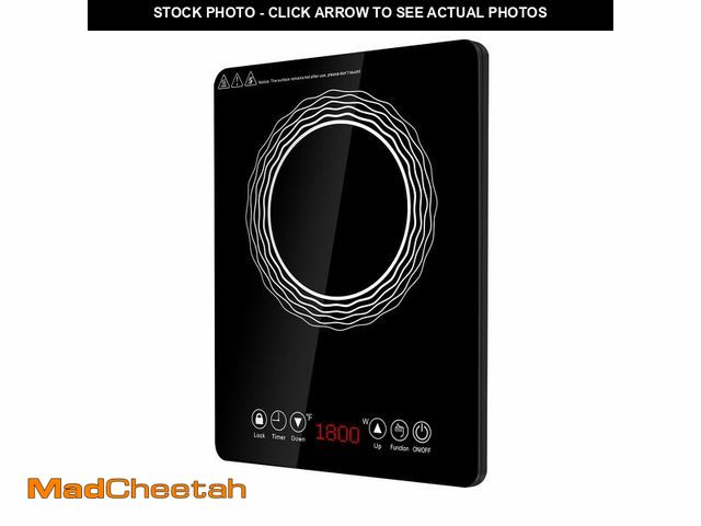 Lot 74-12708842 - AceFox Portable Induction Cooktop, Peak Value 1800W Electric Induction Burner with LED Display, Touc...