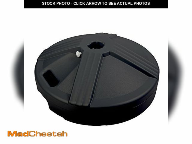 Lot 74-12665378 - US Weight Durable Fillable Umbrella Base Designed to be Used with a Patio Table (Black) - UNUSED