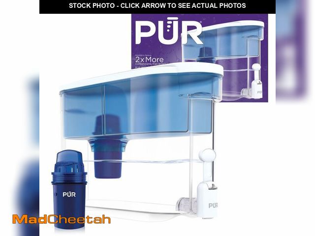Lot 74-14271503 - PUR 30-Cup Countertop Water Filter Dispenser, 1 Genuine PUR Filter, 2-in-1 Powerful Filtration, Last...