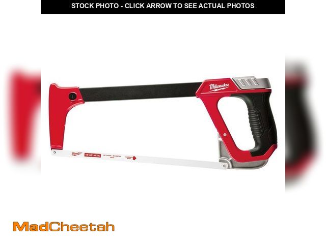 Lot 74-13692214 - *MISSING BLADE* Milwaukee High-Tension Hack Saw with 12 in. 24 TPI Bi-Metal Blade and Blade Storage ...